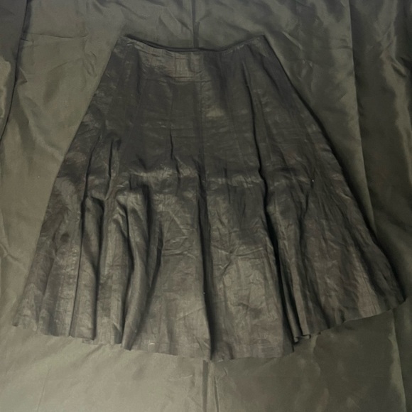 Ralph Lauren Black Linen Skirt - Picture 3 of 7